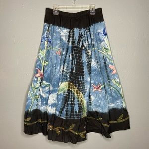 Midi Floral Skirt